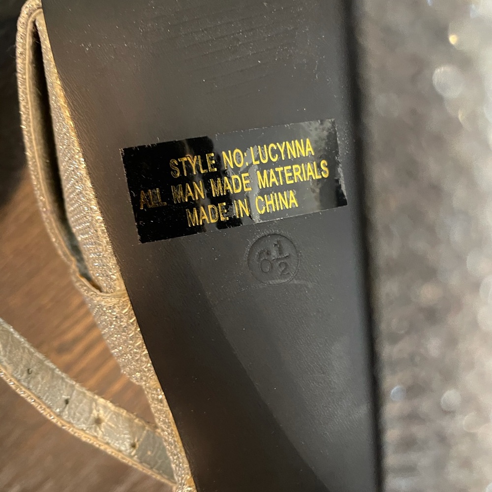 Silver Sparkle Platform Heels - image 3